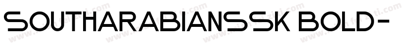 SouthArabianSSK Bold字体转换